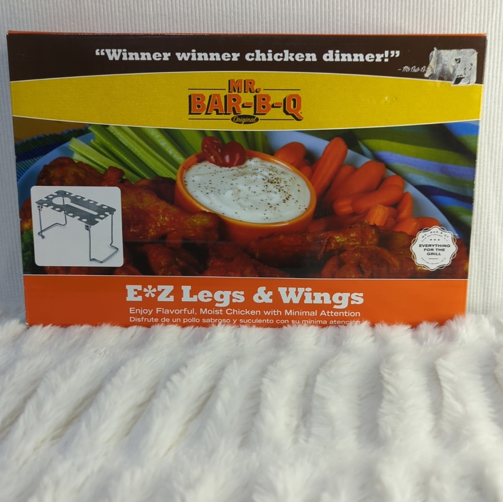 Mr. Bar-B-Q Original EZ Legs and Wings Chicken Cooker Summer Grilling BBQ‎ NIB